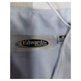 APPEARS NEW - Edwards Brand Button-Down Dress Shirt Set (Size Medium)