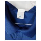 APPEARS NEW - Sport-Tek Polo Shirts Set - Blue and Gray (Size 2XL)