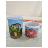 John Deere Farm Scene Coffee Mugs