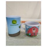 John Deere Farm Scene Coffee Mugs