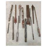 Collection of Early Drill Bits and Tool Attachments