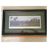 Bay Hill Club No.17 Hole Framed Golf Course Photo signed photo  framed and matted