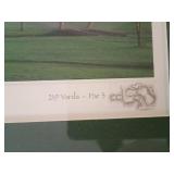 Bay Hill Club No.17 Hole Framed Golf Course Photo signed photo  framed and matted