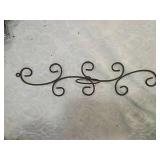 Decorative Wrought Iron Wall Sconce 1 rack one small candle holder