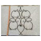 Decorative Wrought Iron Wall Sconce 1 rack one small candle holder