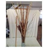 LED Lighted Bamboo and Flower Arrangement