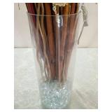 LED Lighted Bamboo and Flower Arrangement