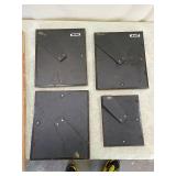 Decorative Mahogany Picture Frames Set 3 10x12(one no glass )1 7x9