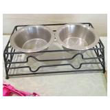 Bow Wow Pet Products Leopard Print Harness SetDog coat couple harness and collars and dog bowls