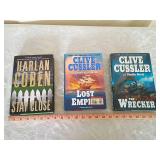 Three Hardback Books -Lost Empire, The Wrecker, and Stay Close