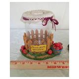 Decorative Apple Theme Candle Holder Set