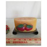 Decorative Apple Theme Candle Holder Set