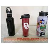 Sports Water Bottle Collection - Oklahoma Sooners and Skateboard Themed