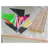 Multicolor Flag Making Kit with Wooden Stakes