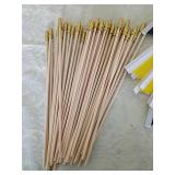 Multicolor Flag Making Kit with Wooden Stakes