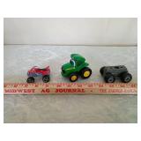 Small Vehicle Toy Lot - ATV, John Deere, Monster Truck