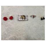 Jewelry Lot - Western Horse Pin and Accessories