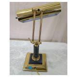 Brass Piano Desk Lamp with Marble Column