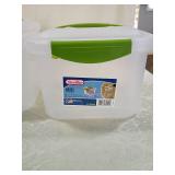 Sterilite Storage Containers with Green Handles