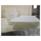 Sterilite Storage Containers with White Lids - Set of 7