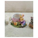 Decorative Garden Bunny Figurine Set