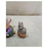 Decorative Garden Bunny Figurine Set