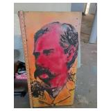 Portrait Style Spray Paint Art Panel done by local artist Caesar!! One of kind!!