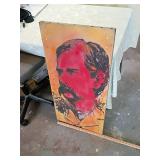 Portrait Style Spray Paint Art Panel done by local artist Caesar!! One of kind!!