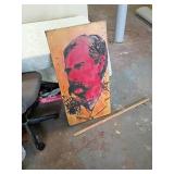 Portrait Style Spray Paint Art Panel done by local artist Caesar!! One of kind!!