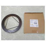 XEmbro Large Round Wall Mirror - Black Frame