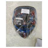 LED Light Up Purge Mask with White Handling Gloves Set