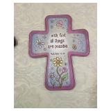 Decorative Scripture Wall Crosses - Set of 2