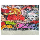 Urban Street Art bedding Skull and Graffiti Design