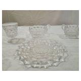American Fostoria Glass Dessert Set