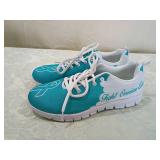 Fight Ovarian Cancer Athletic Shoes Teal White