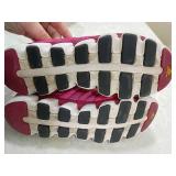 Adidas Pink Athletic Running Shoes with Yellow Laces