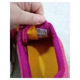 Adidas Pink Athletic Running Shoes with Yellow Laces