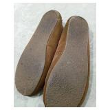 Minnetonka Brown Suede Moccasins with Faux Fur Lining