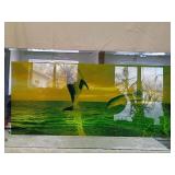 Ocean Sunset Glass Mirror Panel