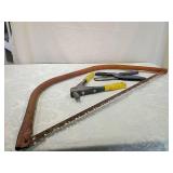 PVC cutter, saw and rivot gun