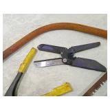 PVC cutter, saw and rivot gun