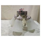 5-Light Frosted Glass Chandelier