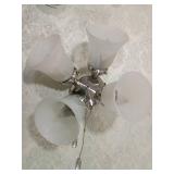 5-Light Frosted Glass Chandelier