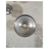 Set of 8 Pewter Wine Goblets