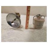 Kaukauna Klub crock and  Mining Cap Lamp (items in pictures)