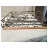 Decorative Iron Pot Rack with Scrollwork