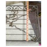 Decorative Iron Pot Rack with Scrollwork