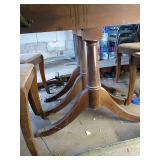 1940s Wooden Dining Set with 4 Chairs (items in pictures)