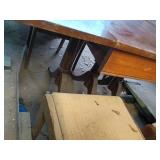 1940s Wooden Dining Set with 4 Chairs (items in pictures)