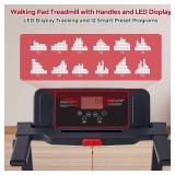 $180 MCRG Walking Pad with Handle Bar, 3.5HP Treadmill 0.6-10MPH